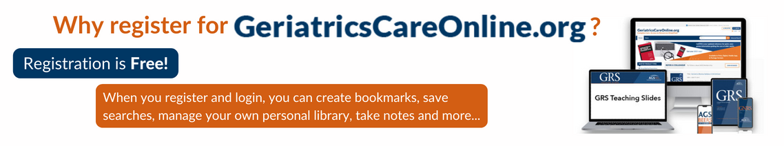 Why Register For GeriatricsCareOnline?